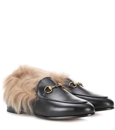 fur loafers women's.